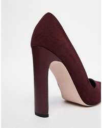 dunkelrote Pumps von Asos