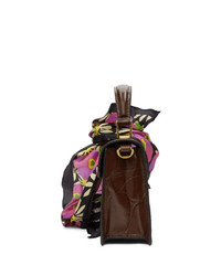 dunkelrote Satchel-Tasche aus Leder von Marc Jacobs