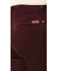 dunkelrote Schlagjeans von 7 For All Mankind