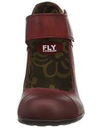 dunkelrote Schuhe von Fly London