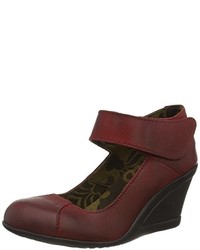 dunkelrote Schuhe von Fly London