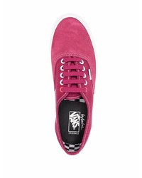 dunkelrote Segeltuch niedrige Sneakers von Vans