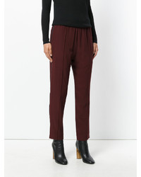 dunkelrote Seidehose von Haider Ackermann