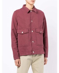 dunkelrote Shirtjacke von PS Paul Smith