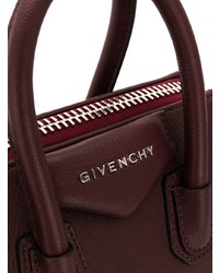 dunkelrote Shopper Tasche aus Leder von Givenchy