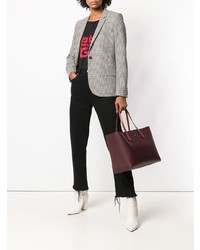dunkelrote Shopper Tasche aus Leder von Givenchy