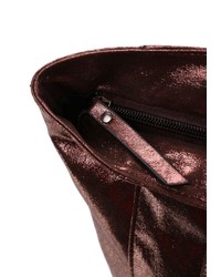 dunkelrote Shopper Tasche aus Leder von EMILY & NOAH