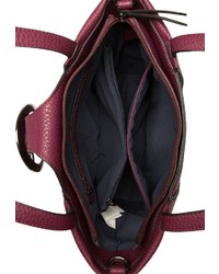 dunkelrote Shopper Tasche aus Leder von EMILY & NOAH