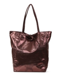 dunkelrote Shopper Tasche aus Leder von EMILY & NOAH