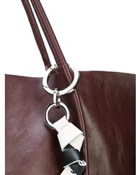 dunkelrote Shopper Tasche aus Leder von Proenza Schouler