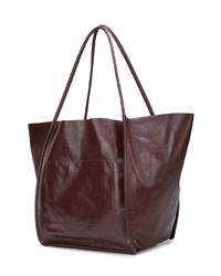 dunkelrote Shopper Tasche aus Leder von Proenza Schouler