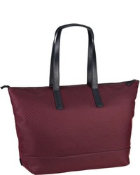 dunkelrote Shopper Tasche aus Leder von Jost