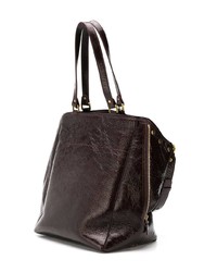 dunkelrote Shopper Tasche aus Leder von Jerome Dreyfuss