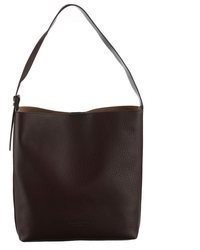 dunkelrote Shopper Tasche aus Leder von Marc O'Polo Accessories