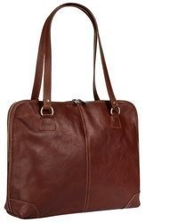 dunkelrote Shopper Tasche aus Leder von Piké