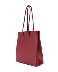 dunkelrote Shopper Tasche aus Leder von Medea