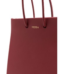 dunkelrote Shopper Tasche aus Leder von Medea