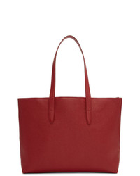 dunkelrote Shopper Tasche aus Leder von Dolce And Gabbana