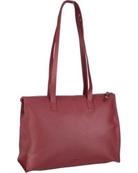 dunkelrote Shopper Tasche aus Leder von VOi