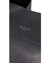 dunkelrote Shopper Tasche aus Leder von Rag & Bone