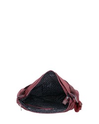 dunkelrote Shopper Tasche aus Segeltuch von Kipling