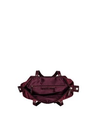 dunkelrote Shopper Tasche aus Segeltuch von Tom Tailor Denim