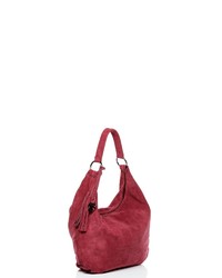 dunkelrote Shopper Tasche aus Wildleder von BACCINI