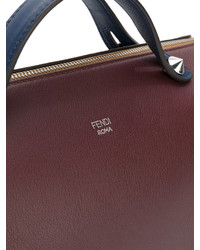 dunkelrote Shopper Tasche von Fendi