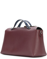 dunkelrote Shopper Tasche von Fendi