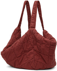 dunkelrote Shopper Tasche von Lemaire