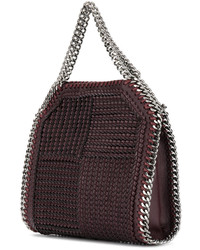 dunkelrote Shopper Tasche von Stella McCartney