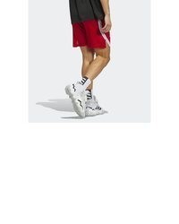 dunkelrote Shorts von adidas Performance