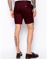 dunkelrote Shorts von Asos