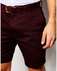 dunkelrote Shorts von Asos