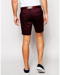 dunkelrote Shorts von Asos