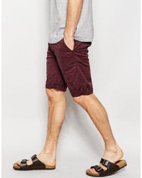 dunkelrote Shorts von Asos