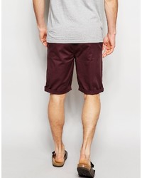 dunkelrote Shorts von Asos