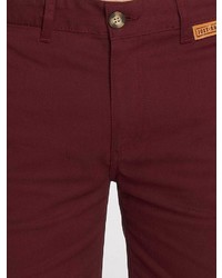 dunkelrote Shorts von Just Rhyse