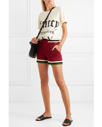 dunkelrote Shorts von Gucci