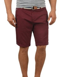 dunkelrote Shorts von Solid