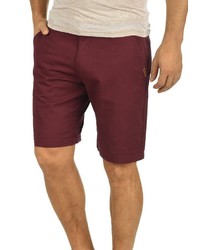 dunkelrote Shorts von Solid