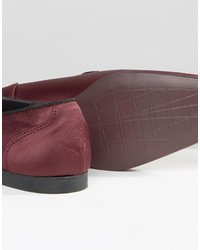 dunkelrote Slipper mit Schlangenmuster von Asos