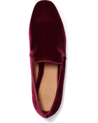 dunkelrote Slipper von The Row