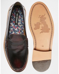 dunkelrote Slipper von Ben Sherman