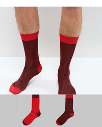 dunkelrote Socken von Asos