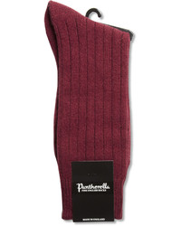dunkelrote Socken von Pantherella