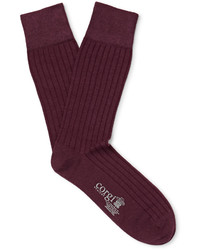 dunkelrote Socken von Corgi