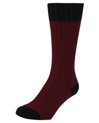 dunkelrote Socken von Hugo Boss