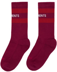 dunkelrote Socken von Vetements