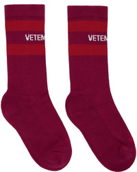 dunkelrote Socken von Vetements